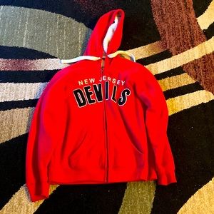 New Jersey Devils Fleece lined hoodie. Size Large.